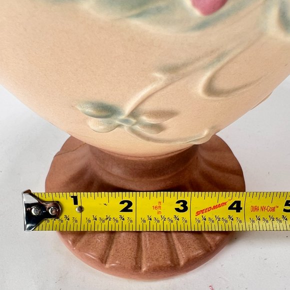 Vtg Hull Art Vase Double Handle Ceramic Wildflower Pastel Matte 40s - Picture 15 of 16